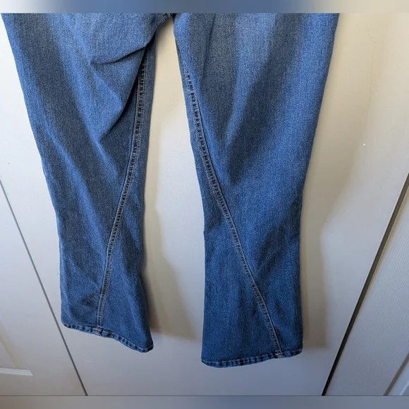 TRUE RELIGION Joey Mid Rise Flare Women Jeans Size 31 Blue Color Y2K Style 2000 - Picture 9 of 16